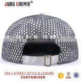 Flat Brim Plain Snapback Hat 5 Panels thumbnail-6