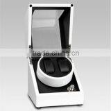 Custom Made Funky 2 Slot Glossy White Wooden Watch Winder