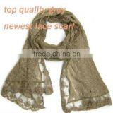 Hot Sale the Most Popular Long Wave Lace Scarf Quality Choice thumbnail-3