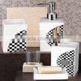 ceramic bathroom set with decal, bathroom sets