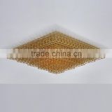 Ceiling Lights Hot Sale in Andorra Gold Metal Frame Wide Ceiling Lamp for House Decorative