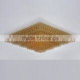 Ceiling Lights Hot Sale in Andorra Gold Metal Frame Wide Ceiling Lamp for House Decorative