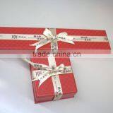 Custom Jewelry Paper Box Decorated With Ribbon thumbnail-1