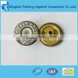 Shiny Side Matte Nickel Metal Snap Button