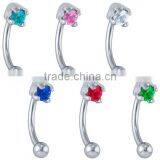 Wholesale Unique Custom Stainless Steel Fake Cool Eyebrow Rings Body Piercing Jewelry thumbnail-1