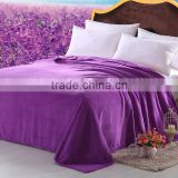 Elegant purple coral fleece blanket
