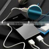 5000mAh External Battery Backup Double USB Power Bank Charger for IPhone IPad Cell Phone Samsung S2 I9100 S3 I9300 Black Color.