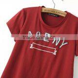 Cheap China Wholesale Clothing Cotton Round Collar t Shirt for Girls thumbnail-3