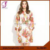 FUNG 300202 New Women Floral Plus Size Bathrobes thumbnail-3