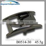 30mm Bow Type H Shape Buckle With Teeth Clip in Black Gunmetal Finish