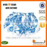 Blue And White Flower Printed 4 Way Stretch Wholesale For Sportswear Beach Shorts thumbnail-1