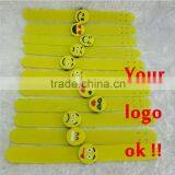 Factory Assorted Styles Emoji Snap Bracelet Emoji PVC Bracelet Wholesale thumbnail-2