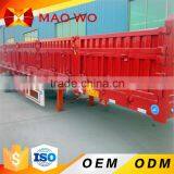 3 Axle 6x4 Flatbed Side Wall Semi Truck Trailer China Exporting thumbnail-2