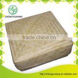 New Design Rectangular Woven Bamboo Gift Basket With Cane thumbnail-1