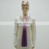 TYSAF017 Dip Dye Pink and Violet Scarf