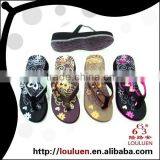 663 LOULUEN Wholesale Ladies Wedge Heel Plastic Slippers thumbnail-5