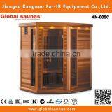 2016 new model high quality 2~5 person corner sauna room