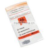 2 Walls Pockets Biohazard Lab Specimen Transport Poly Bag