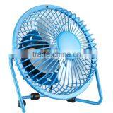 4" Inch Mini USB Power Desktop Metal Electric Air Cooling Fan for Home Office Cooler