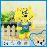 Baikoff Airport Customize Promotional Gift Standing 18cm/30cm Buiness Backpack Stuffed Animal Cat Toys thumbnail-1