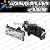 2pcs/Lot Top Quality LED Number License Plate Lamp for N issan Livina Bra Make/C-Gear/Grand Livina PH