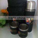 Stainless Steel Mug Gift 500ml Flask and 300ml Coffee Mug Set in Black Gift Box thumbnail-2