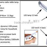 Latest new product top sell solar table lamp desk lamps with dynamo led radio flashlight