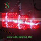 Zhongshan Supplier LED Gift Box 3D Motif Light Party Decoration