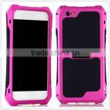 Luxury Aluminum Metal Frame Rubber Silicone Bumper Hard Case Cover for Xiaomi Mi4i for Samsung Galaxy Mega 6.3 for Sony thumbnail-1