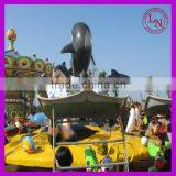 Swing Rides Amusement Park Fight Shark, Fighting on the Island, Shooting Game Rides thumbnail-1