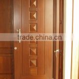 newest villa luxuty teak wood doors,white plain solid wood door for sale