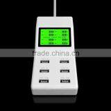 Quick Charging Smart Led Display Travel Adapter Portable Multiple Usb Home Wall Charger 8port thumbnail-4