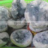 Charming Natural Blue Celestine Stone Crystal Geode for Hot Sale thumbnail-5
