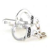 New Arrival Fashion Jewelry Charms Novelty Cooper Two Ring Valentine Gift Cufflink thumbnail-3