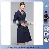 2016 Fashion Ladies Belted Trench Coat Winter Coat thumbnail-3