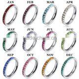 Month Ring Diamond Wedding Ring, 12 Months Rings thumbnail-3