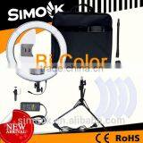 Bi- Color Micro 55 Watt Photography Ring Light RL-18 LED Making up Video Light for DSLR Camera on Portrait thumbnail-1