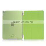 Slim Magnetic Smart Cover PU Leather Case With Crystal Hard Back Smart Stand Case Cover for IPad Mini 4 MINI4 With Retina