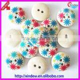 Strawberry Round Printing Wooden Button for Children 24L thumbnail-2