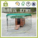 SDR013-02 Wooden Outdoor Run Rabbit Hutch Metal Rabbit Breeding Cages thumbnail-1
