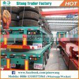 Hot-selling Inexpensive 20ft 40ft Container Semi-trailer High Quality Tanzania Used Flatbed Trailer for Sale thumbnail-3
