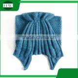 Best Christmas Gift Soft Fiber Baby Kids Children Knitted Crochet Mermaid Blanket Tail thumbnail-5