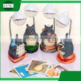 Plastic Resin Decorative Cartoon Totoro Eye Protection Battery Operated Led Study Reading Desk Table Touch Night Light Lamp thumbnail-1