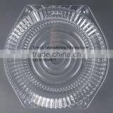 10" Hinged OPS Plastic Deep Pie Container, Plastic Clamshell Round Hinged Cake Container thumbnail-6