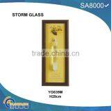 YG639M WOODEN FRAME FITZROY STORM BAROMETER thumbnail-1