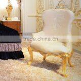 New Design French Classic Wooden Carving Dressing Makeup Table With Mirror/ Elegant Golden Trim Brown Vanity Dresser Table Set thumbnail-6