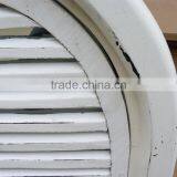 French Shabby Chic Antique Vintage Style White Wall Mirror With Shutters thumbnail-5