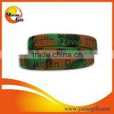 Cheap Advertising Camouflage Silicone Wristband thumbnail-1