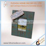 Antique Wooden Colourful Painting Photo Frame With Love Fabric Decor for Home or Gift thumbnail-6