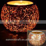 Unique Mini Tealight Mosaic Glass Candle Holder thumbnail-2
